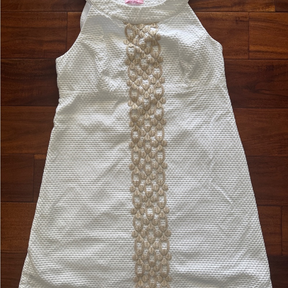 Bright White Lily‎ Pulitzer Resort Dress Size 6 100% Cotton.
